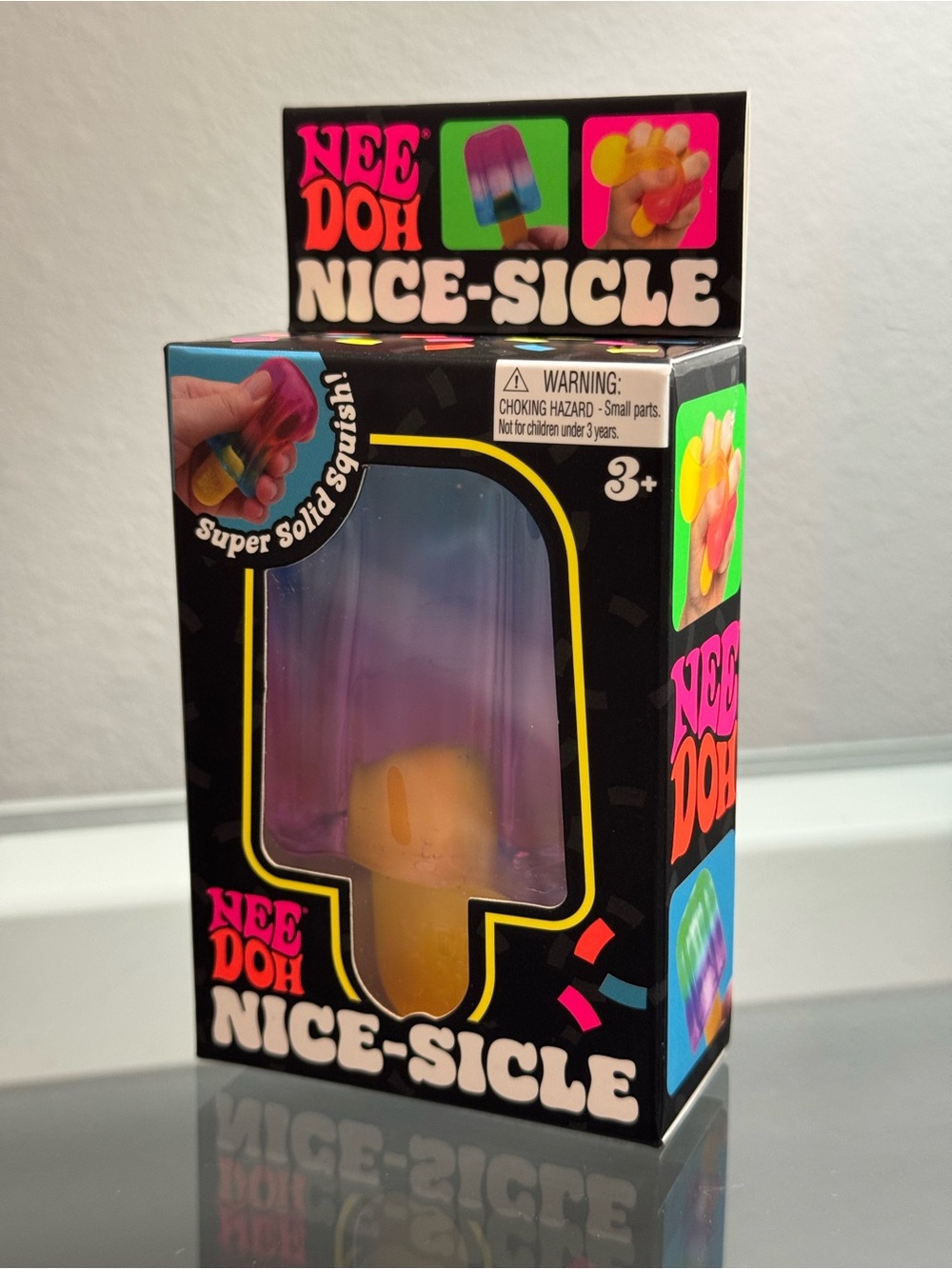 NeeDoh Nice Sicle Popsicle Rare Toy Multicolor purple blue Rainbow SHIPS TODAY!